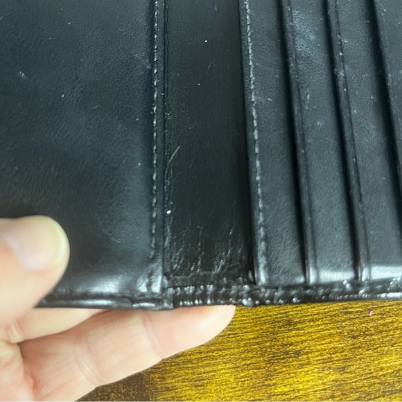 Coach Alexandra Signature Slim Envelope Wallet 7.5 X4 Zip Pockets Leather Trim - Picture 9 of 11